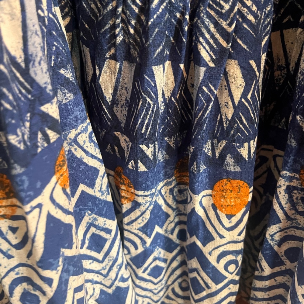 Knox Rose Women’s Maxi Dress Blue White size Large - Picture 9 of 11